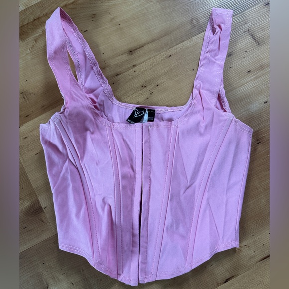 Windsor Tops - Windsor- Pink Corset Top